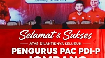 PDIP Jombang Genjot Persiapan Pemilu: Targetkan Lebih dari 10 Kursi, Soliditas Kunci Kemenangan